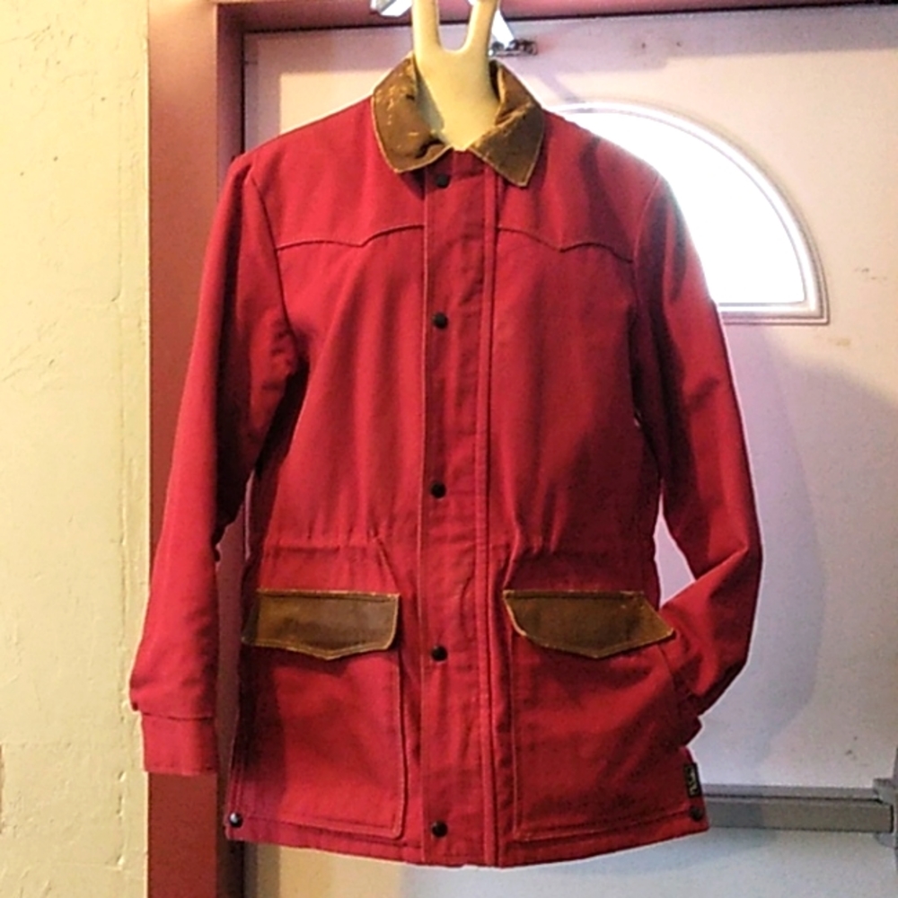 Vintage Walls Texas Western Wool Lined Duck Cloth Canvas Work Coat- Made in USA